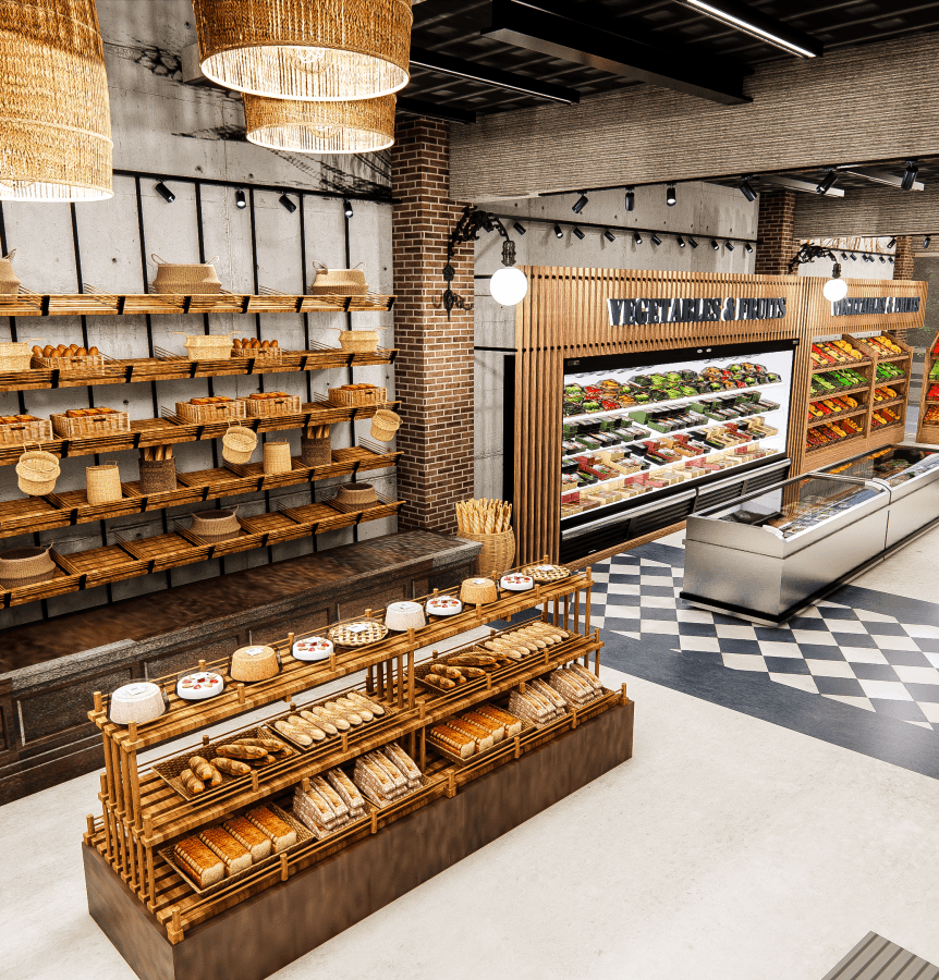 Supermarket interior design by interior designers ayman and ehab sobhy the founders of AES Art Direction Studio for interior design and construction (37)