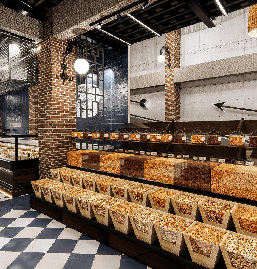 Supermarket interior design by interior designers ayman and ehab sobhy the founders of AES Art Direction Studio for interior design and construction (40)