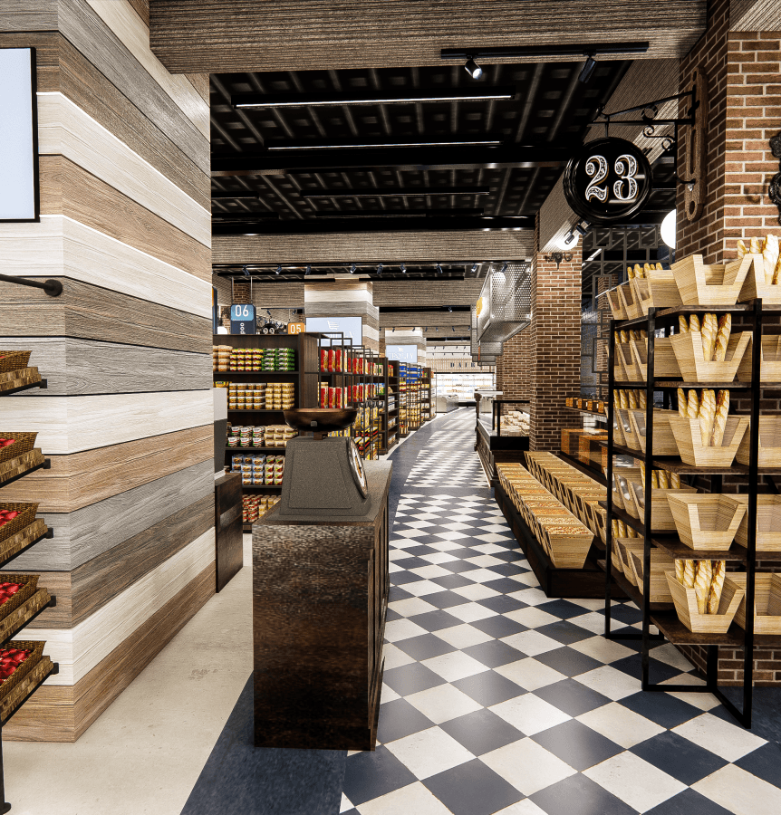 Supermarket interior design by interior designers ayman and ehab sobhy the founders of AES Art Direction Studio for interior design and construction (41)