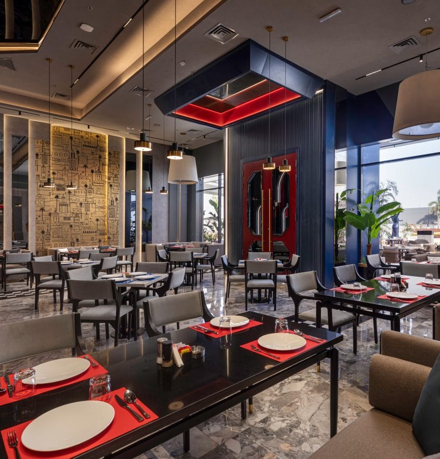 costa blanca restaurant interior design by interior designers ayman and ehab sobhy the founders of AES Art Direction studio