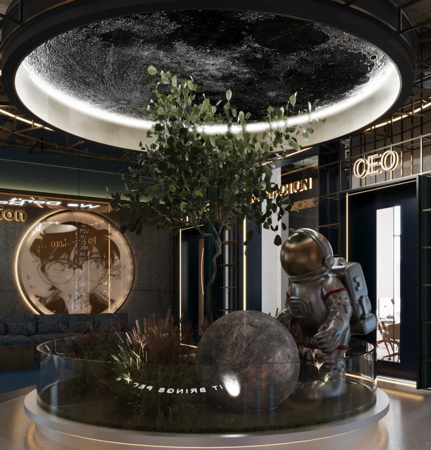 office interior design by interior designers ayman and ehab sobhy founders of AES Art Direction Studio for office 123