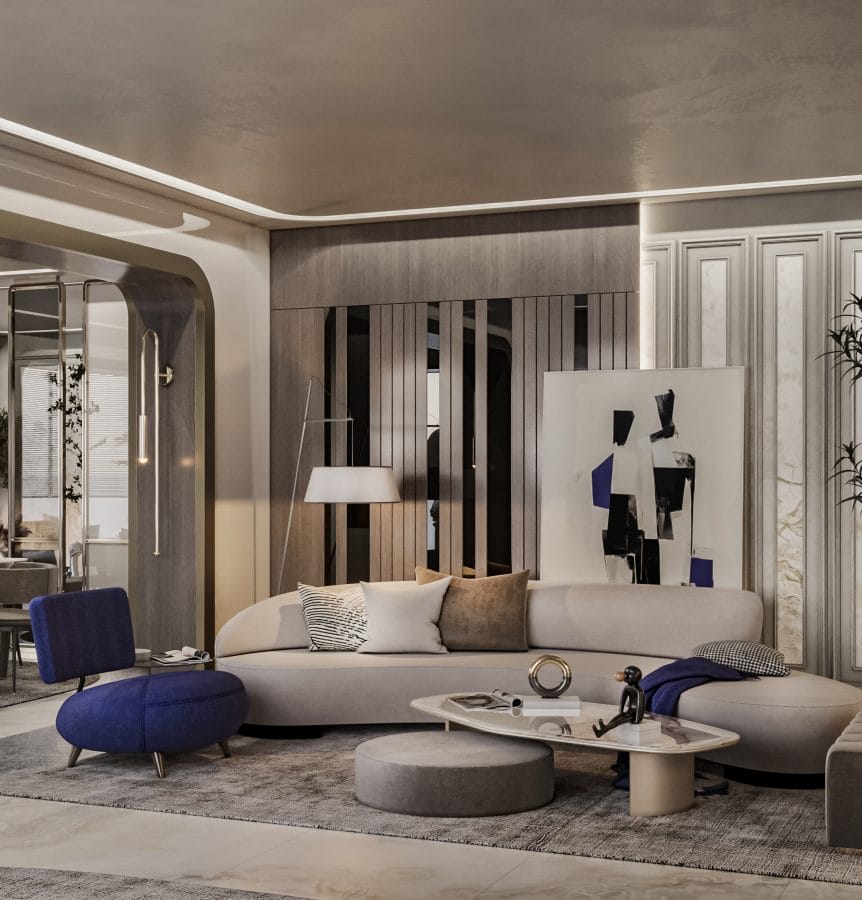 villa contemporary interior design by interior designers ayman and ehab sobhy founders of AES Art Direction Studio (1)