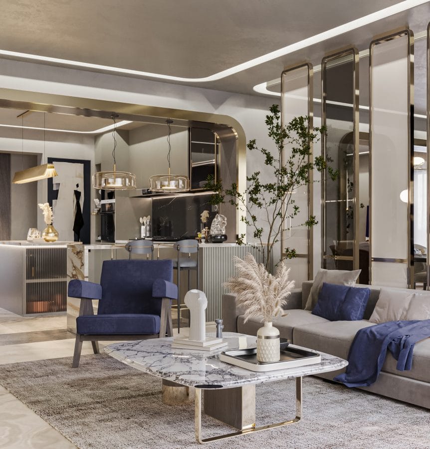 villa contemporary interior design by interior designers ayman and ehab sobhy founders of AES Art Direction Studio (9)