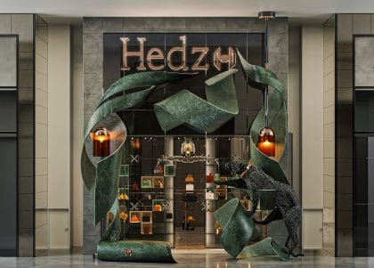 Hedz shop interior design by the interior designers Ayman and Ehab Sobhy the founders of AES interior design company