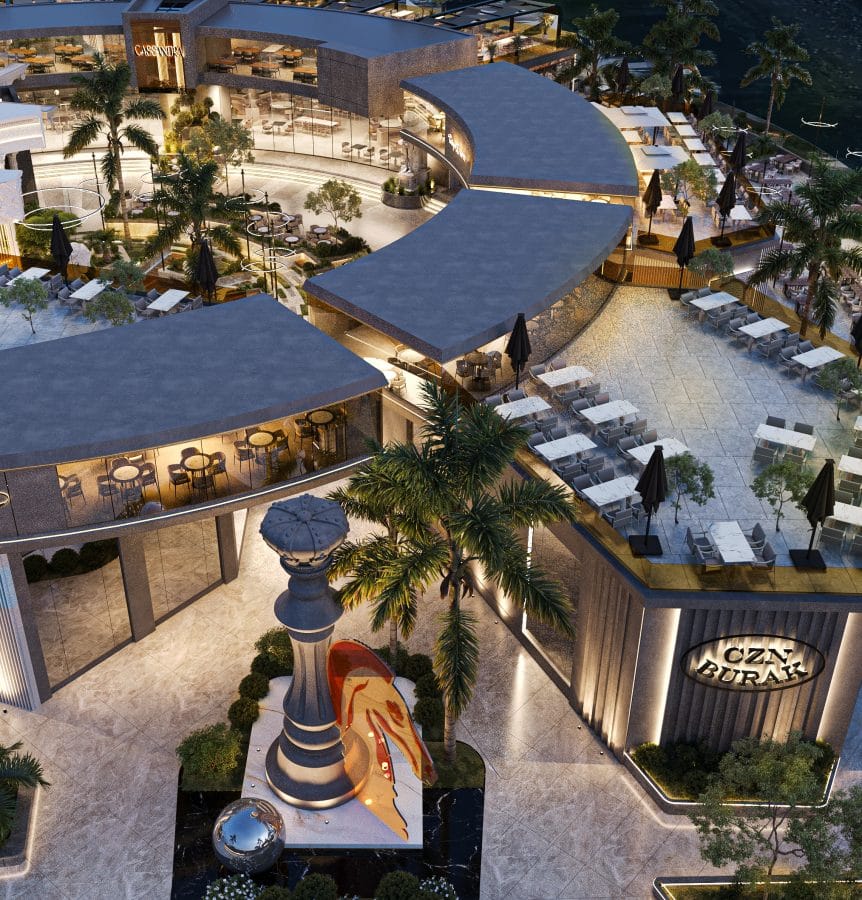 Cassandra Food Court interior design by AES interior designers