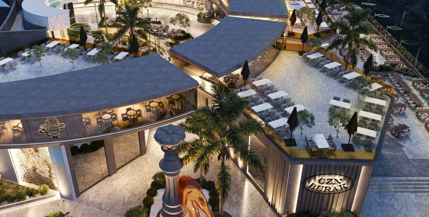 Cassandra Food Court interior design by AES interior designers