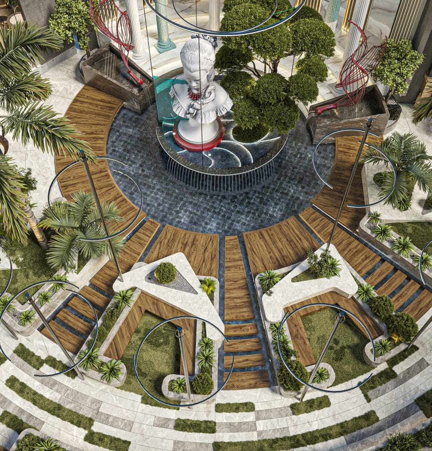 Cassandra Food Court interior design by AES interior designers